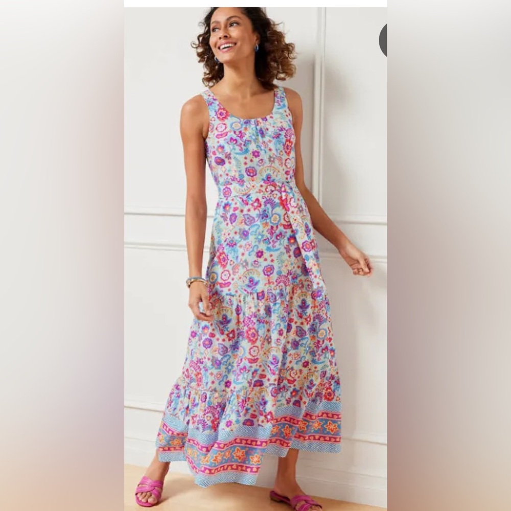 Talbots Tiered Floral Maxi Dress